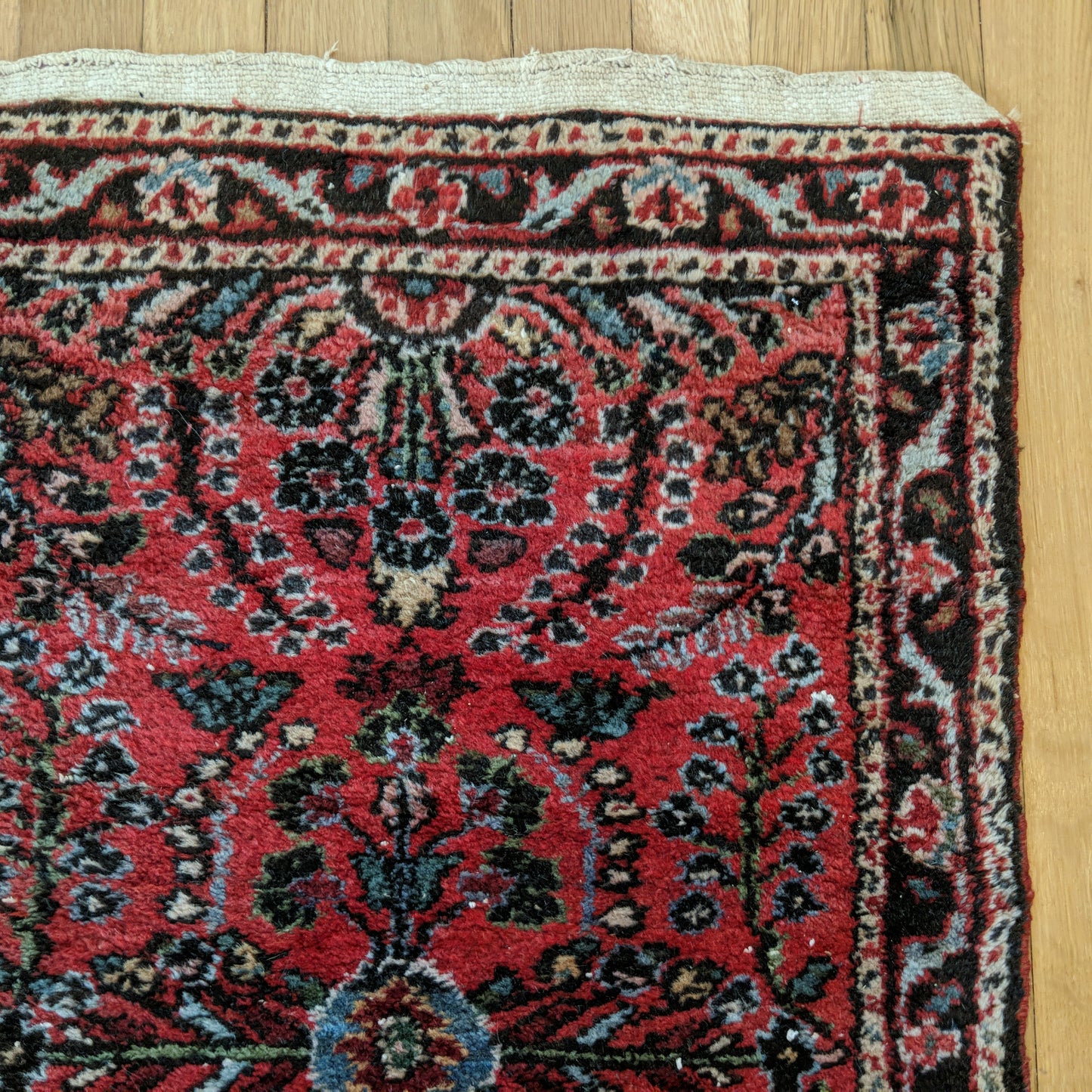 Vintage Rug, 1' 11 x 2' 11 Red