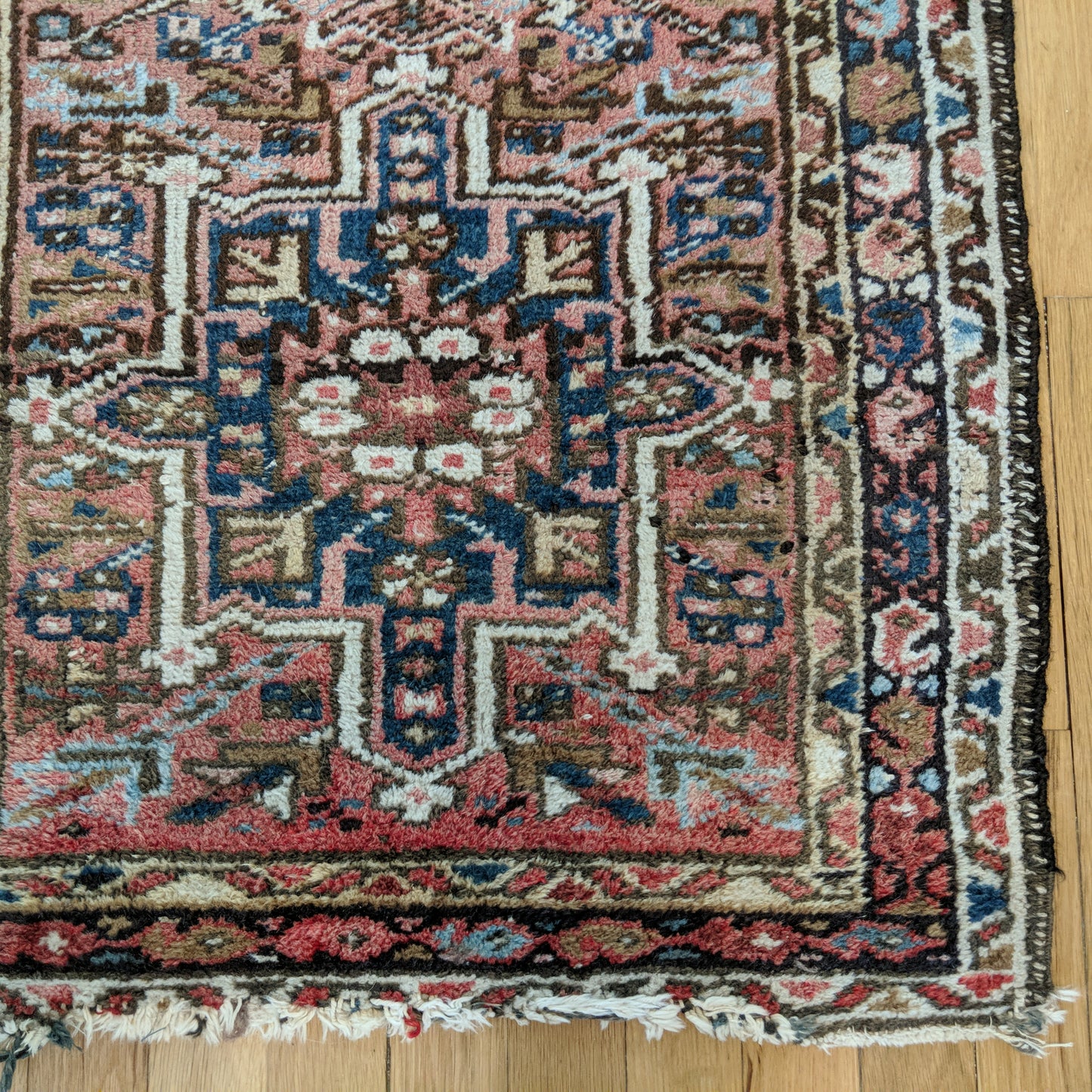 Vintage Rug, 2' 4 x 4' 3 Soft Red