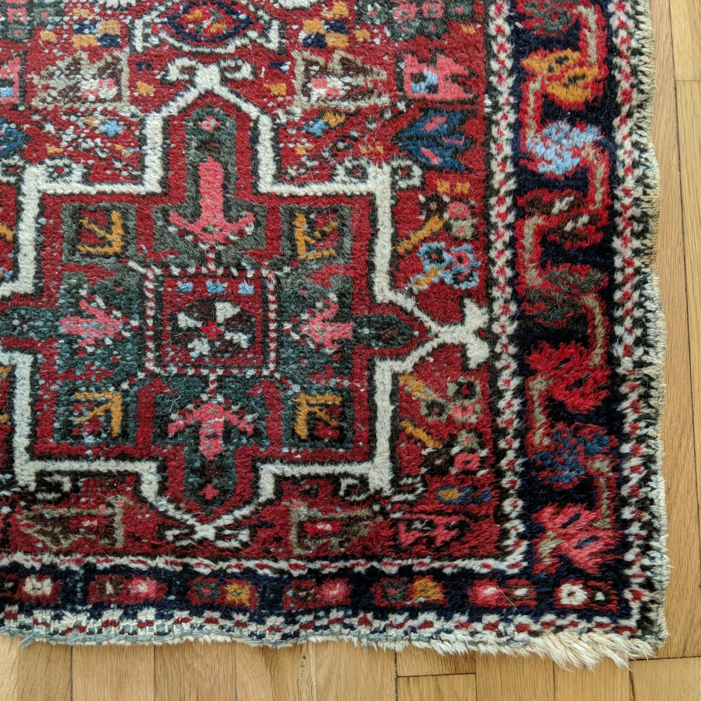 Vintage Rug, 2' 3 x 4' Red