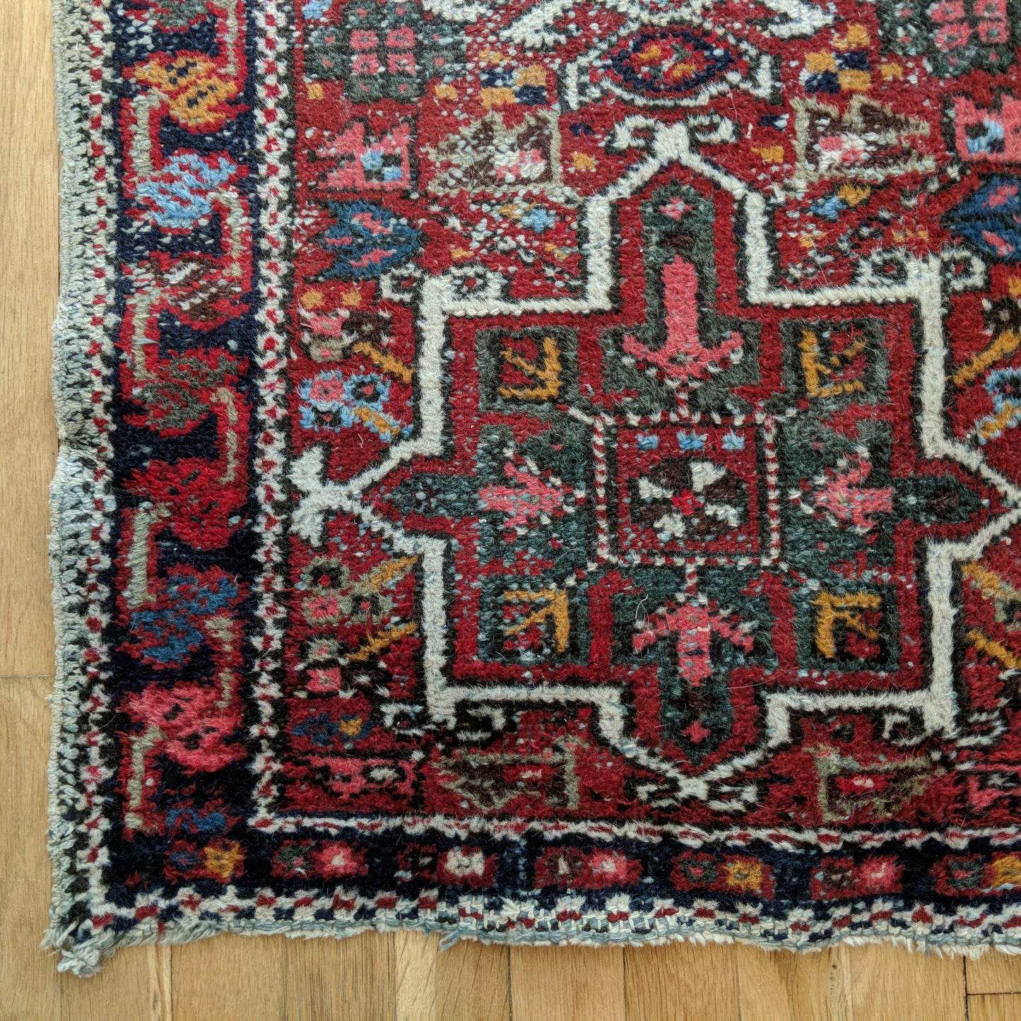 Vintage Rug, 2' 3 x 4' Red