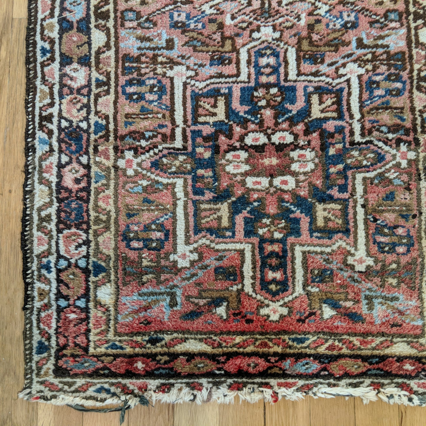 Vintage Rug, 2' 4 x 4' 3 Soft Red