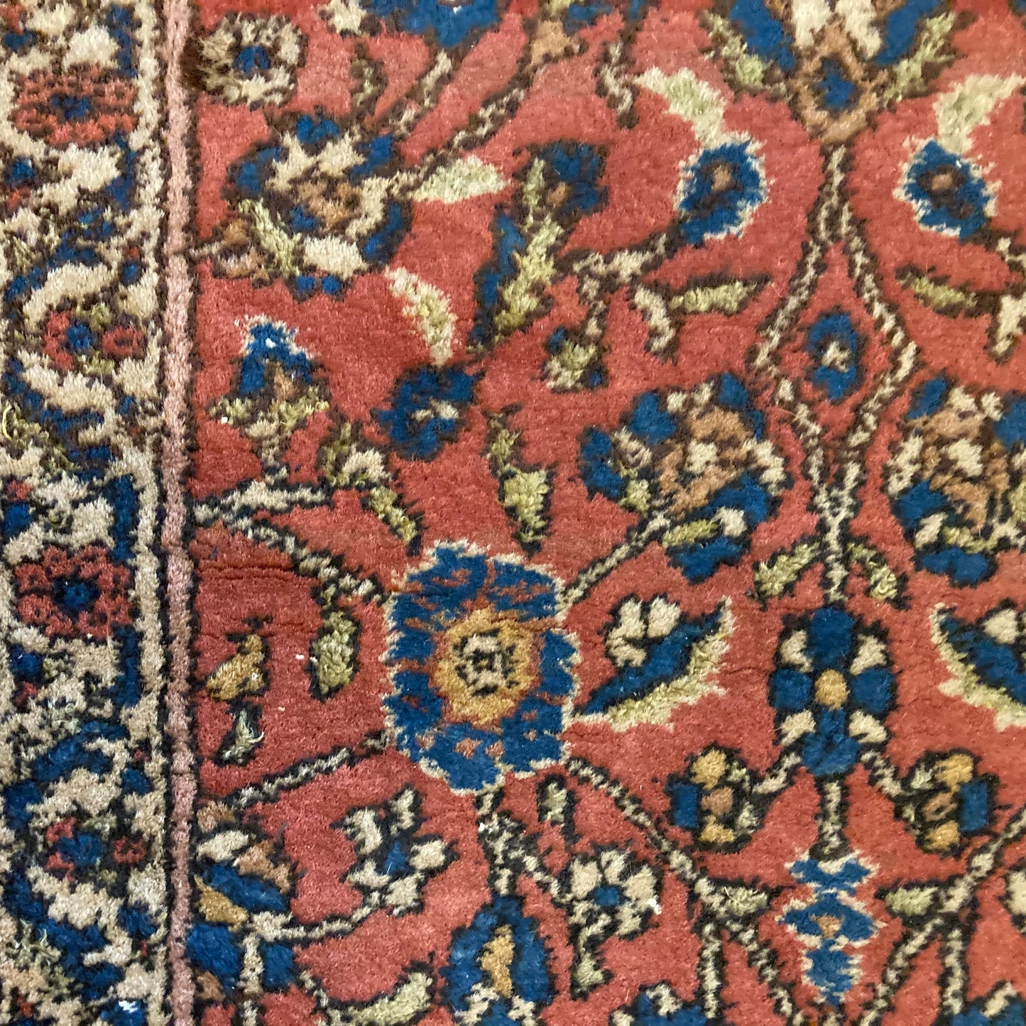 Vintage Rug, 2' 1 x 3' 7 Maroon