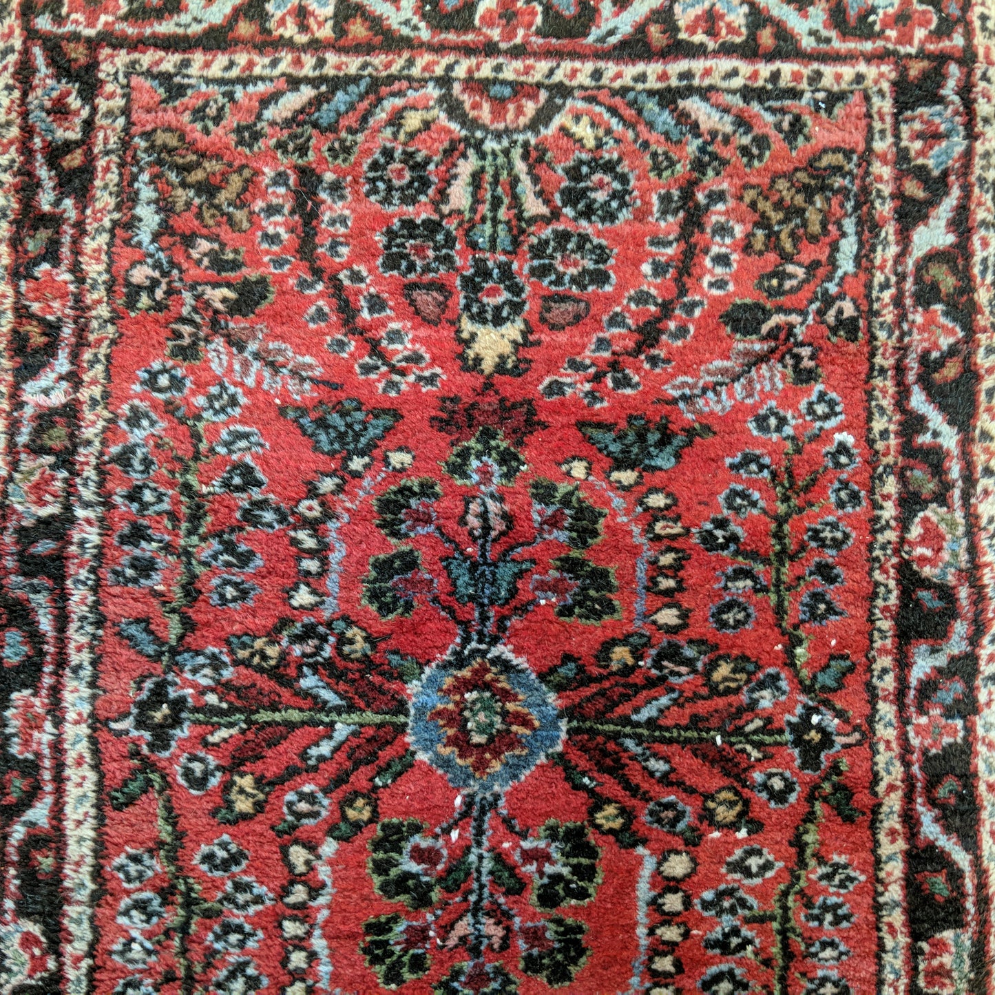 Vintage Rug, 1' 11 x 2' 11 Red