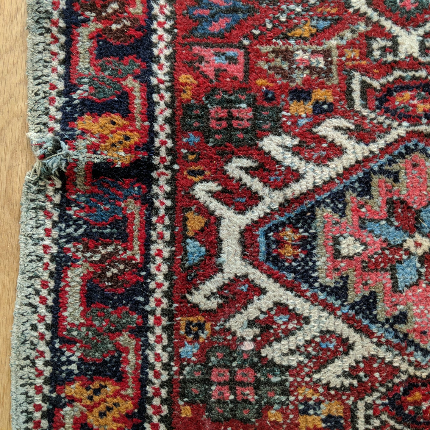 Vintage Rug, 2' 3 x 4' Red