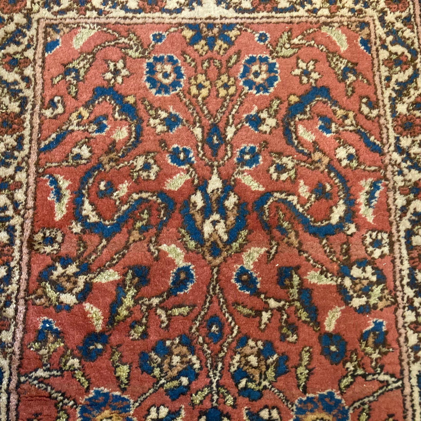 Vintage Rug, 2' 1 x 3' 7 Maroon