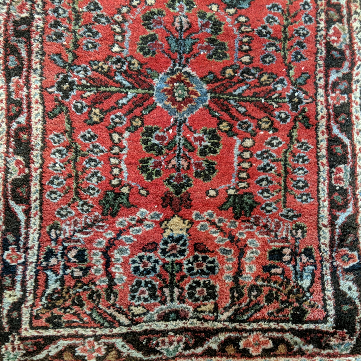Vintage Rug, 1' 11 x 2' 11 Red