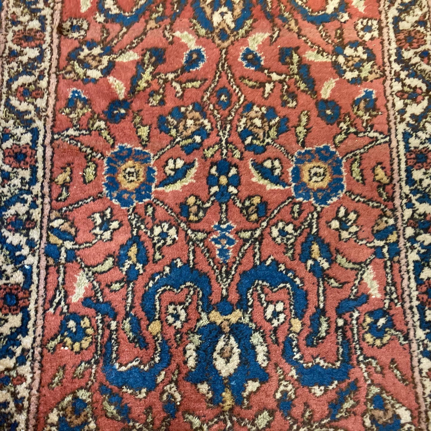 Vintage Rug, 2' 1 x 3' 7 Maroon