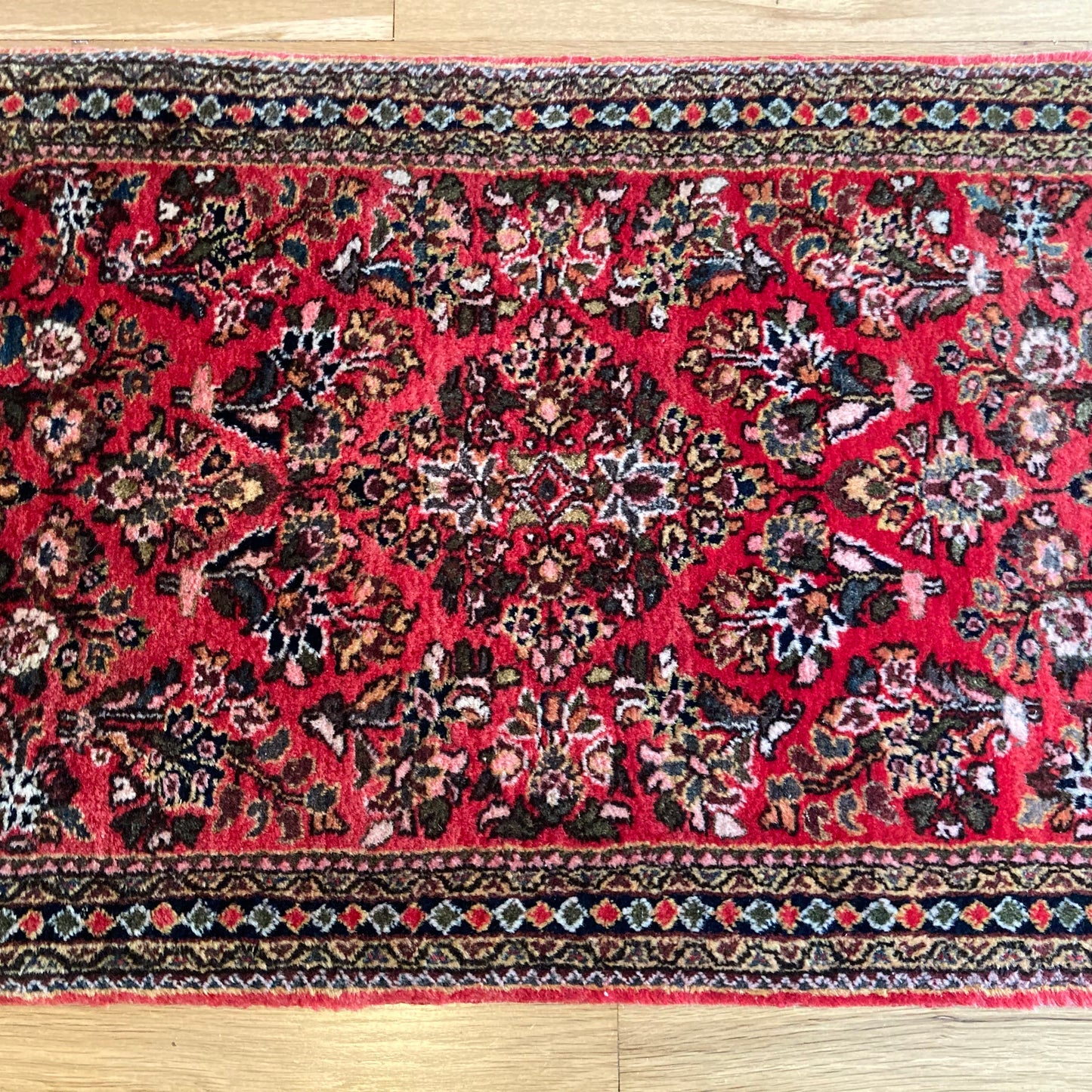 Vintage Rug, 2' 1 x 4' 2 Red