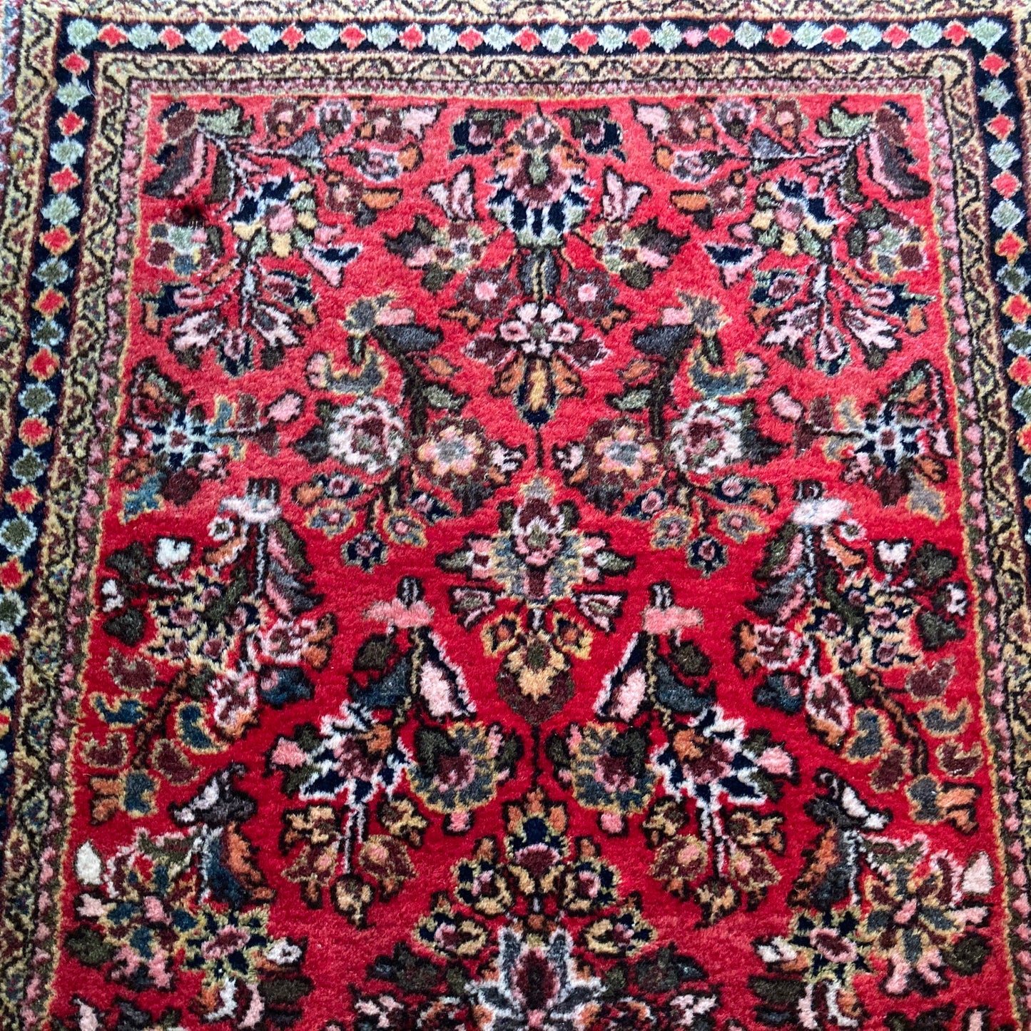 Vintage Rug, 2' 1 x 4' 2 Red