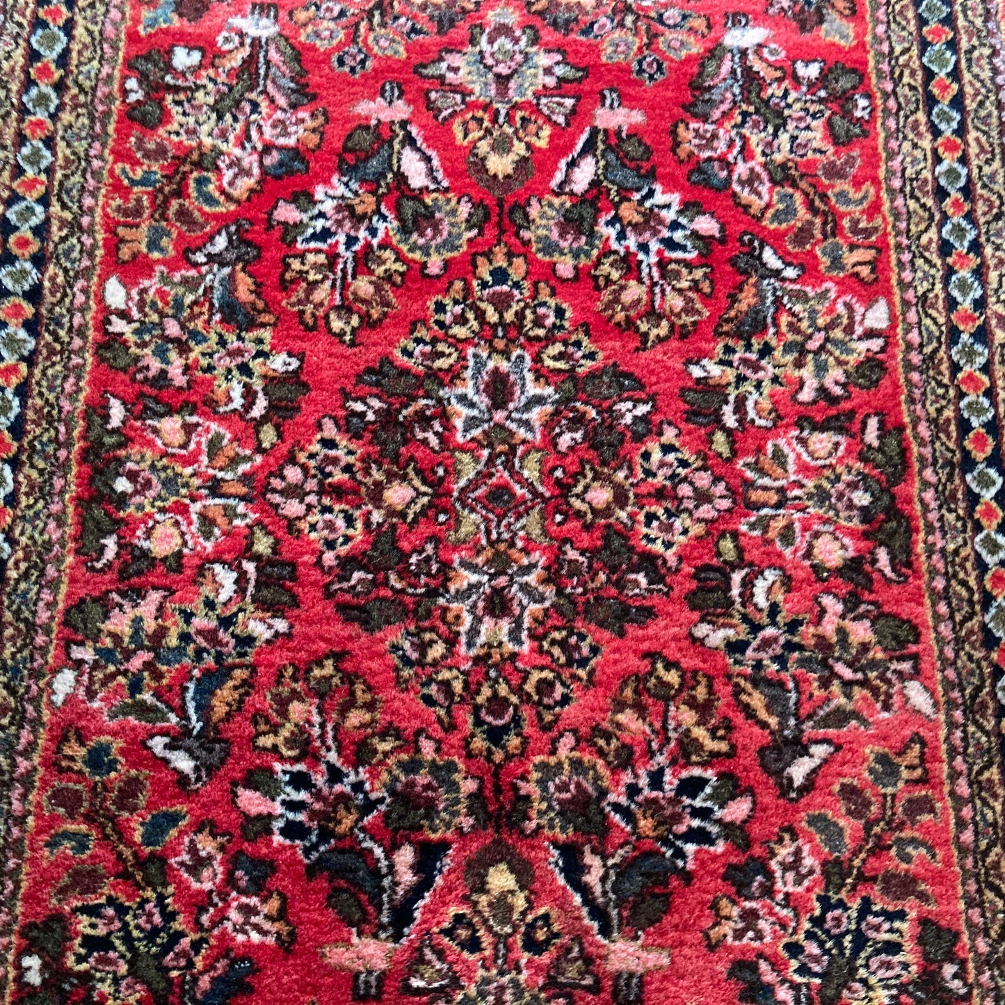 Vintage Rug, 2' 1 x 4' 2 Red