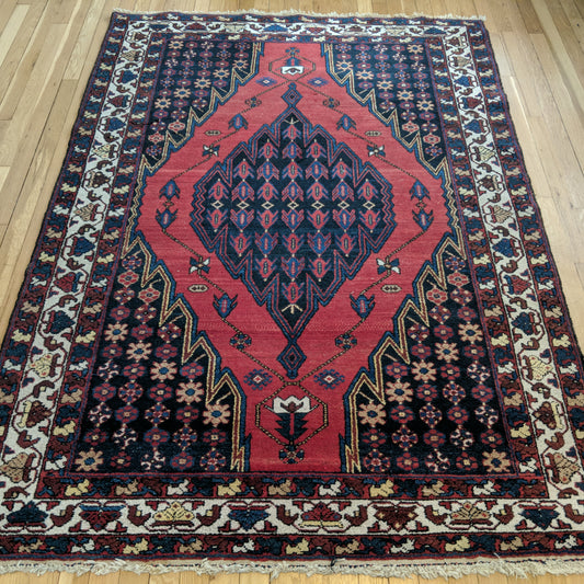 Vintage Rug, 4' 8 x 6' 8 Blue - Jessie's Oriental Rugs