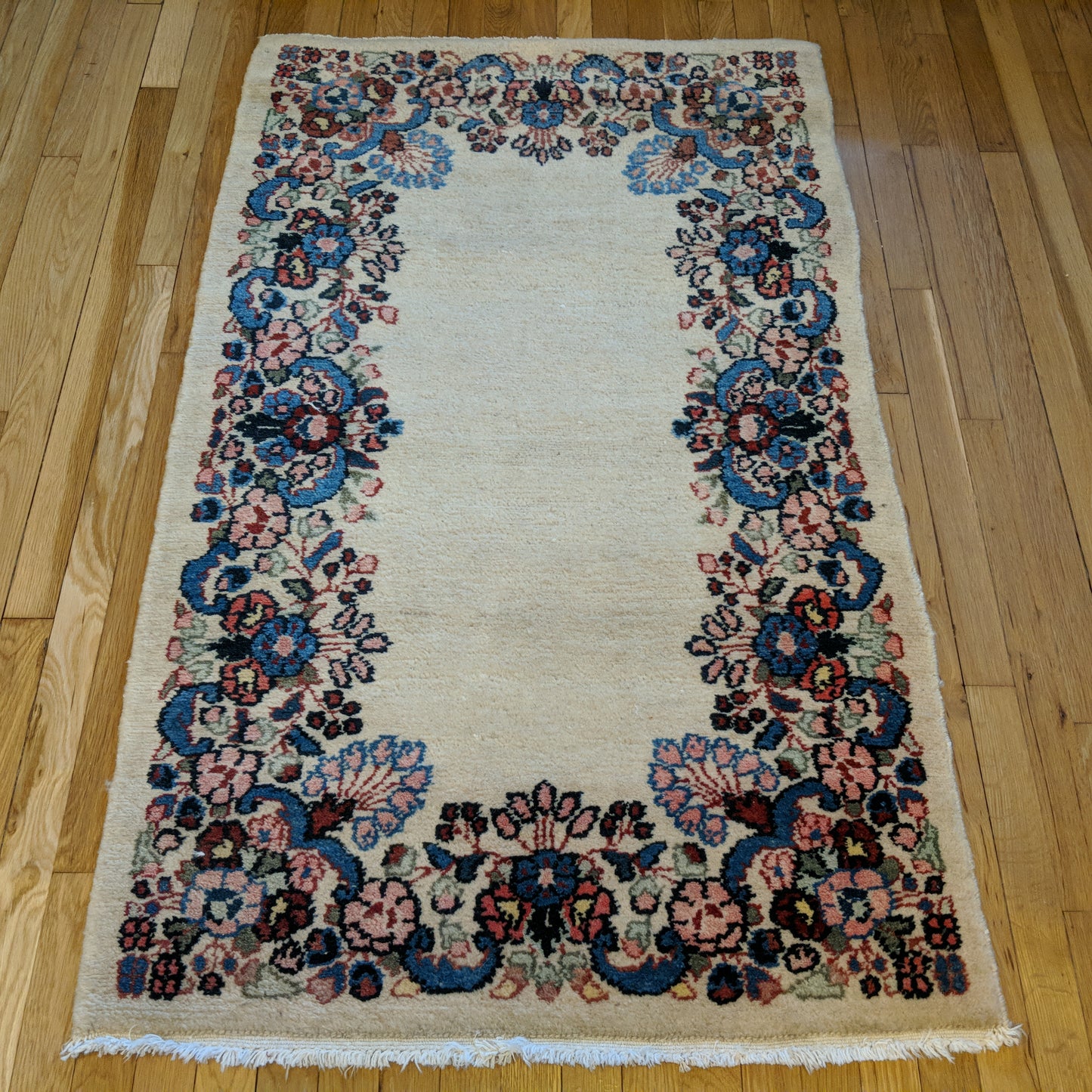 Vintage Rug, 3' x 4' 11 Cream - Jessie's Oriental Rugs