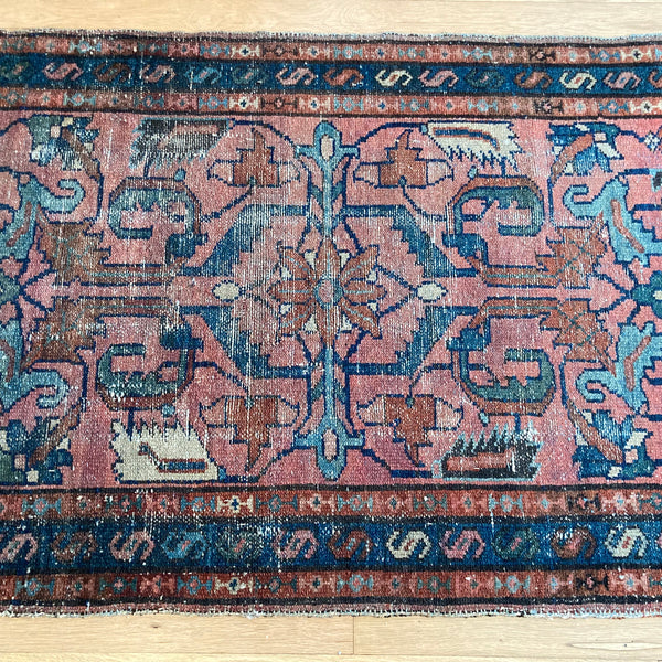 Vintage Rug, 2' 4 x 3' 11 Pink