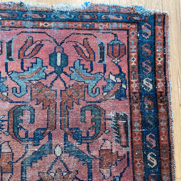 Vintage Rug, 2' 4 x 3' 11 Pink