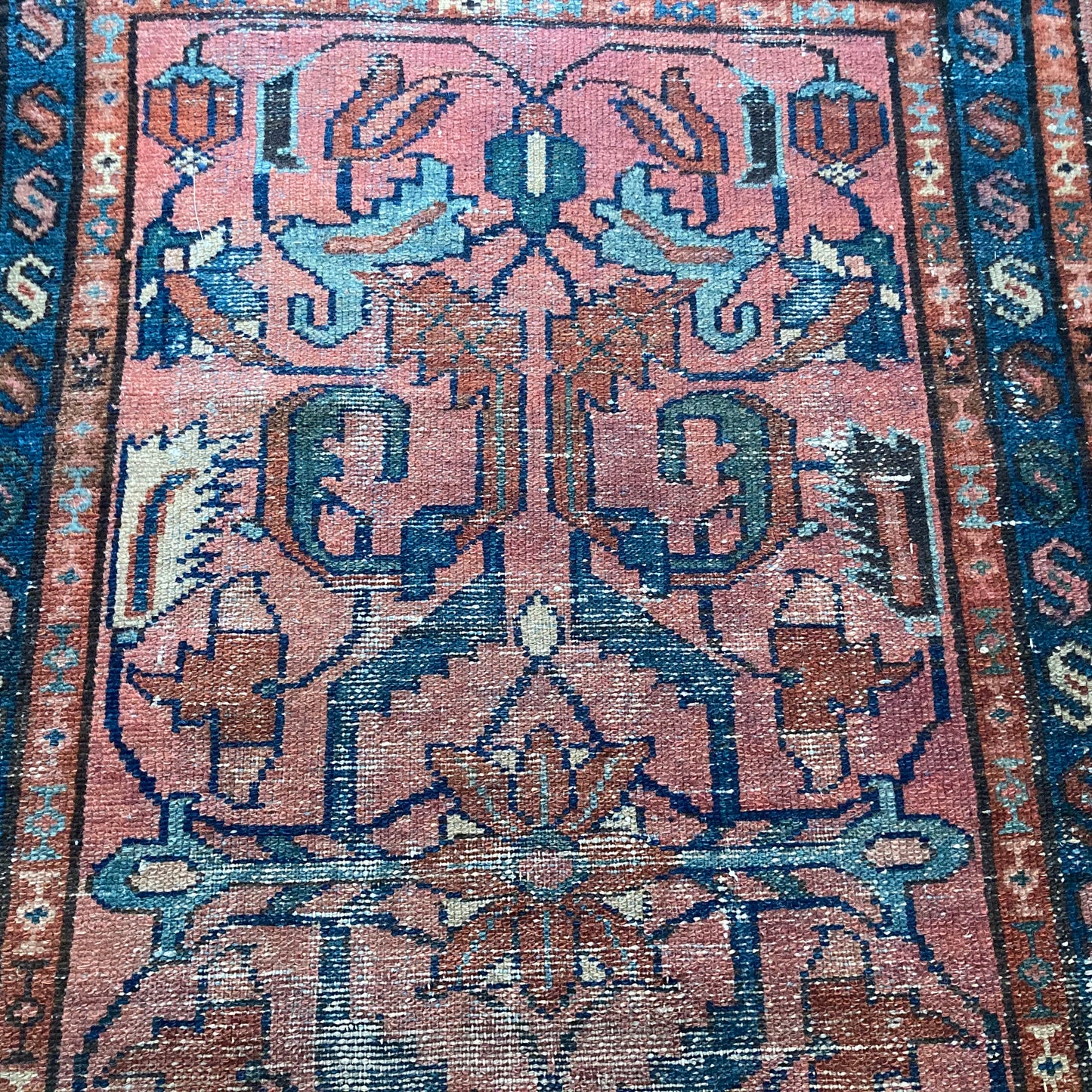 Vintage Rug, 2' 4 x 3' 11 Pink