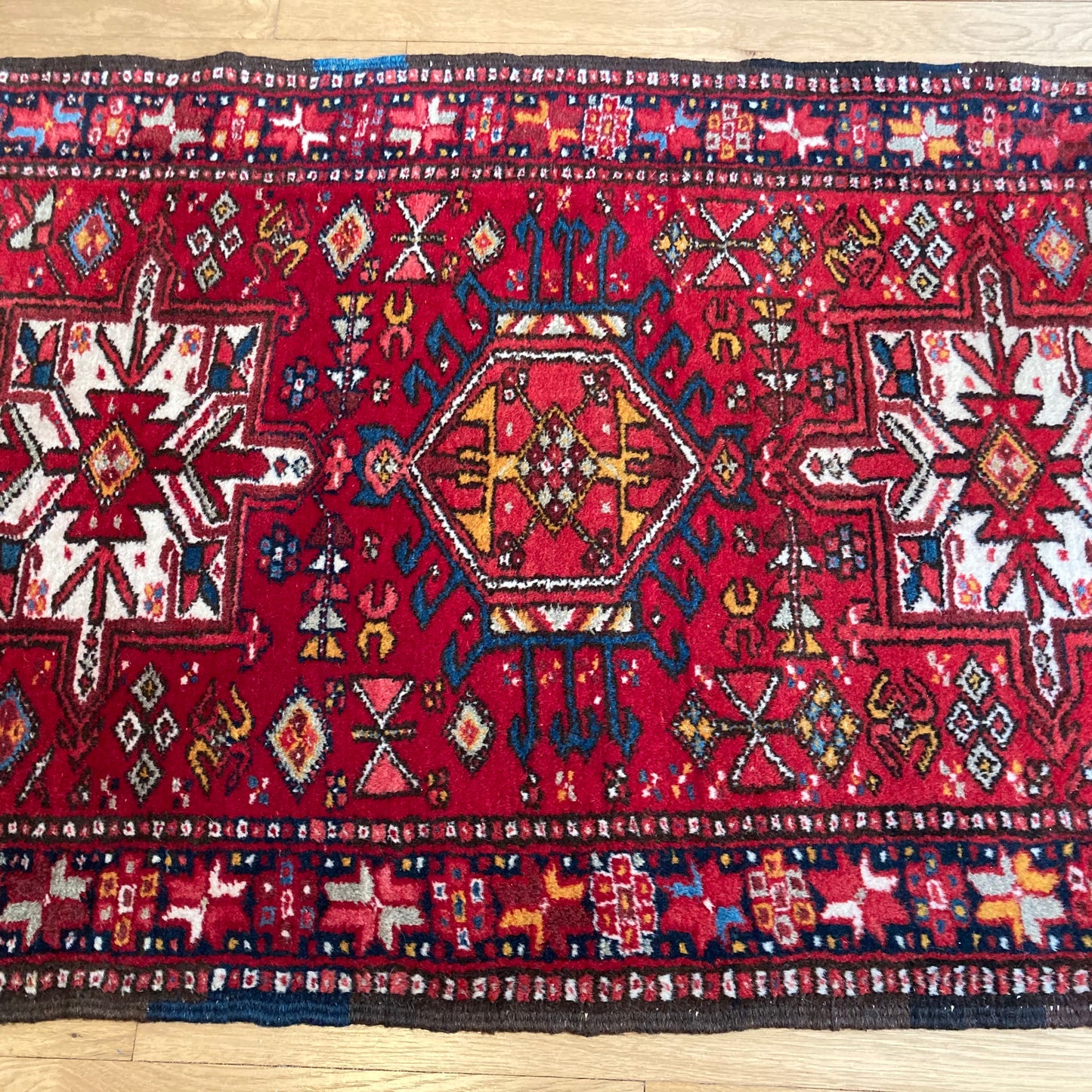 Vintage Rug, 2' 8 x 4' 3 Red