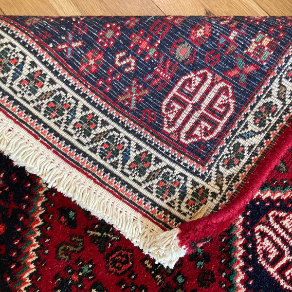 Vintage Rug, 1' 11 x 3' 5 Red