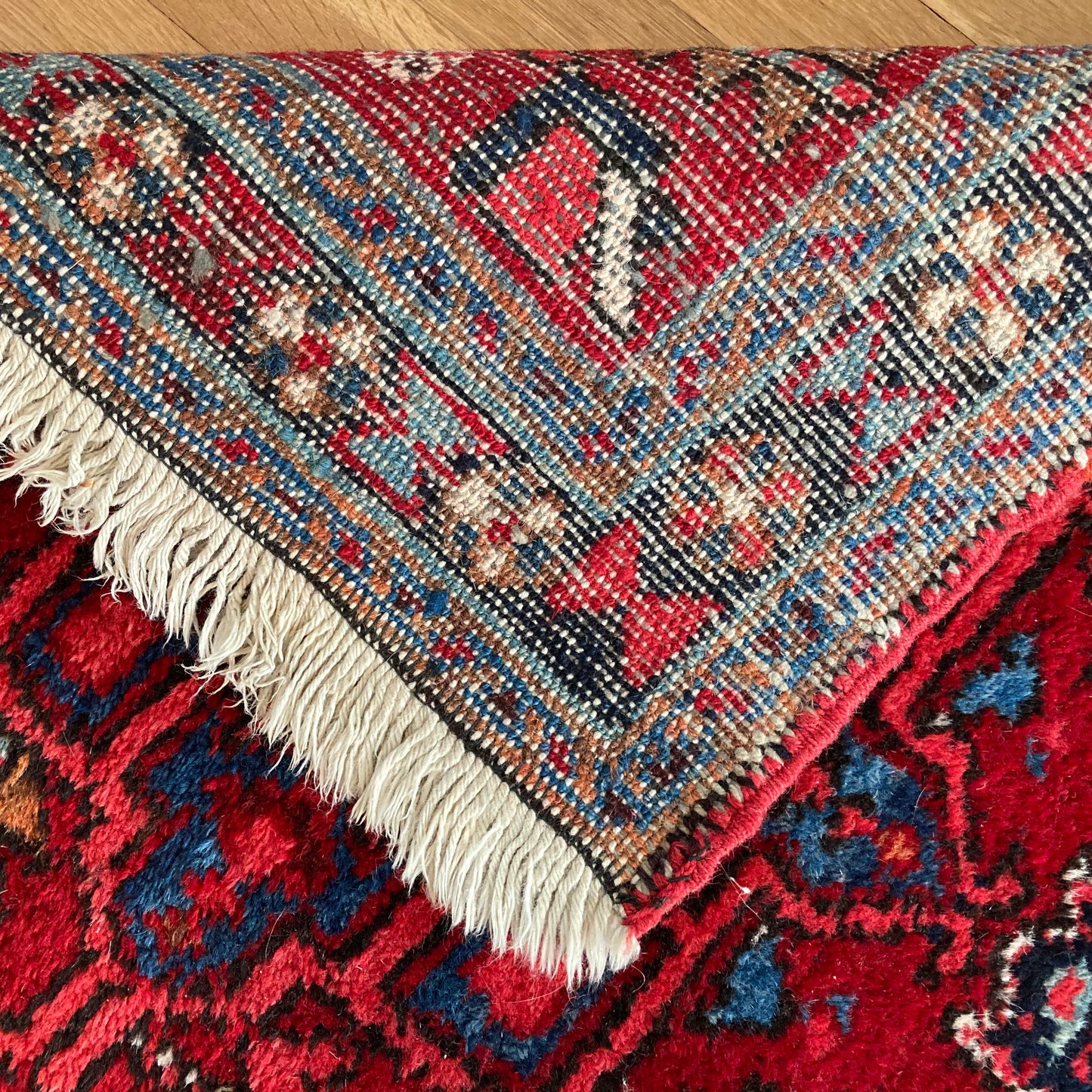 RESERVED Vintage Rug, 2' 6 x 8' 1 Red
