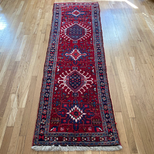 RESERVED Vintage Rug, 2' 6 x 8' 1 Red