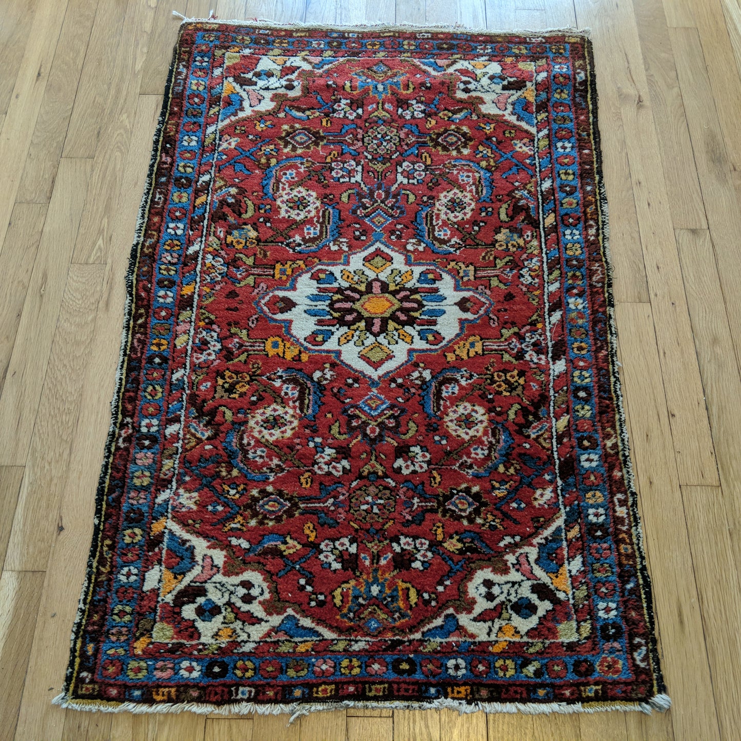 Vintage Rug, 2' 7 x 4' Red
