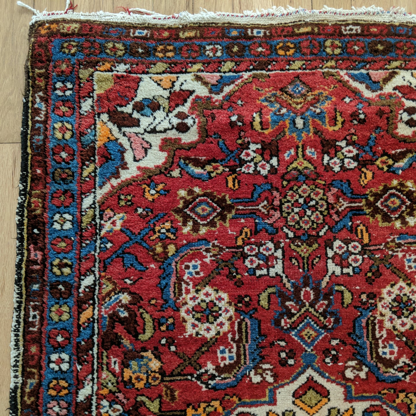 Vintage Rug, 2' 7 x 4' Red