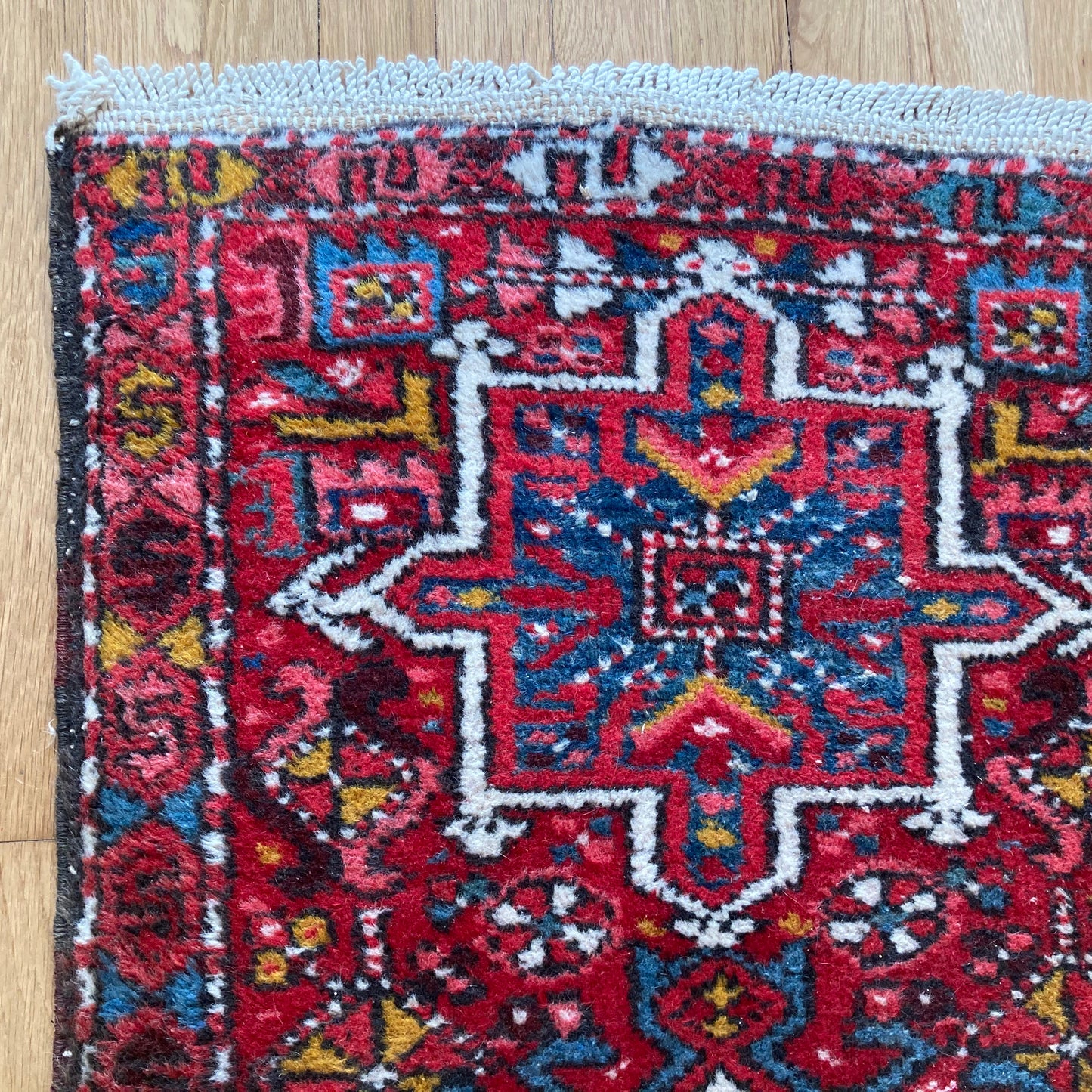 Vintage Rug, 2' x 3' 7 Red