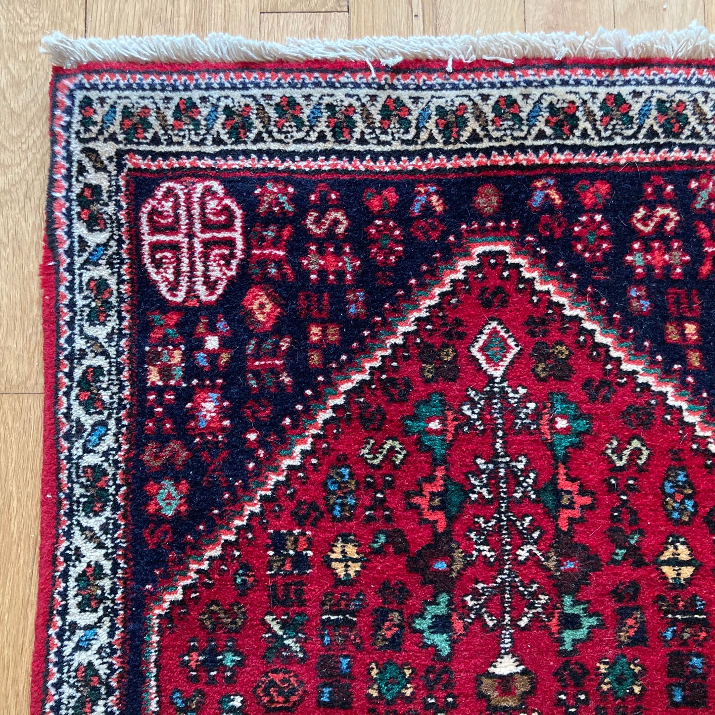 Vintage Rug, 1' 11 x 3' 5 Red