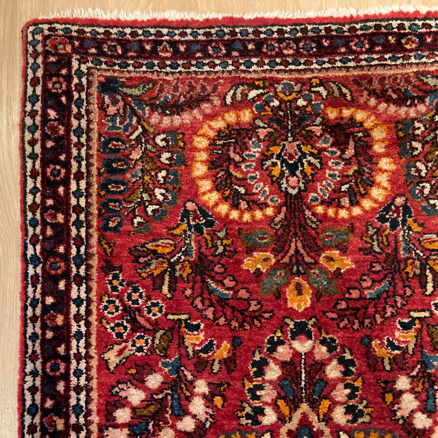 Vintage Rug, 2' 2 x 4' 1 Red