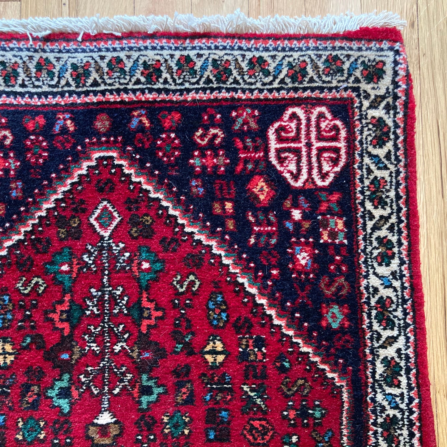 Vintage Rug, 1' 11 x 3' 5 Red