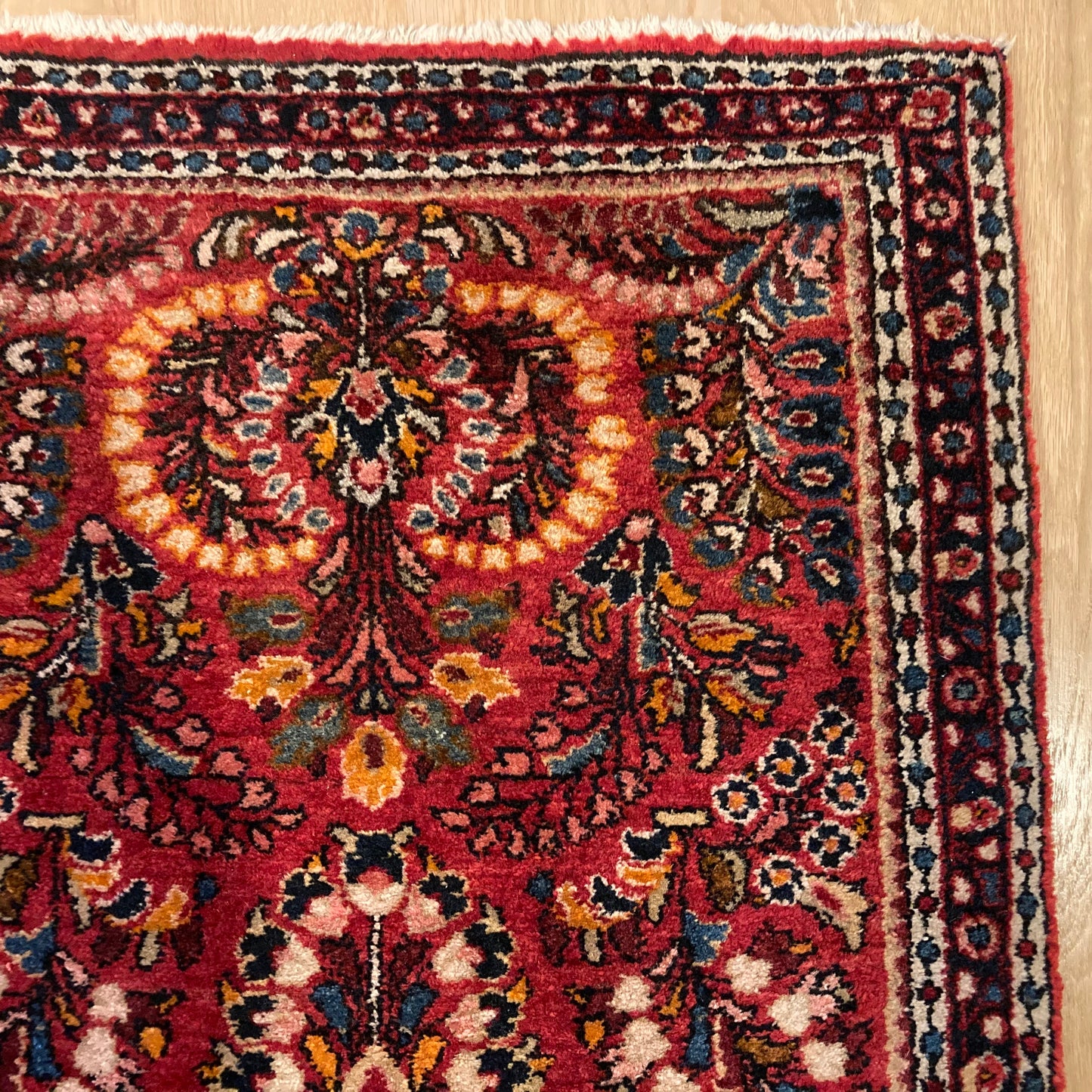 Vintage Rug, 2' 2 x 4' 1 Red