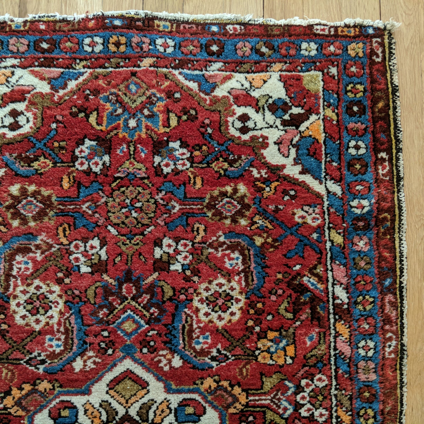 Vintage Rug, 2' 7 x 4' Red
