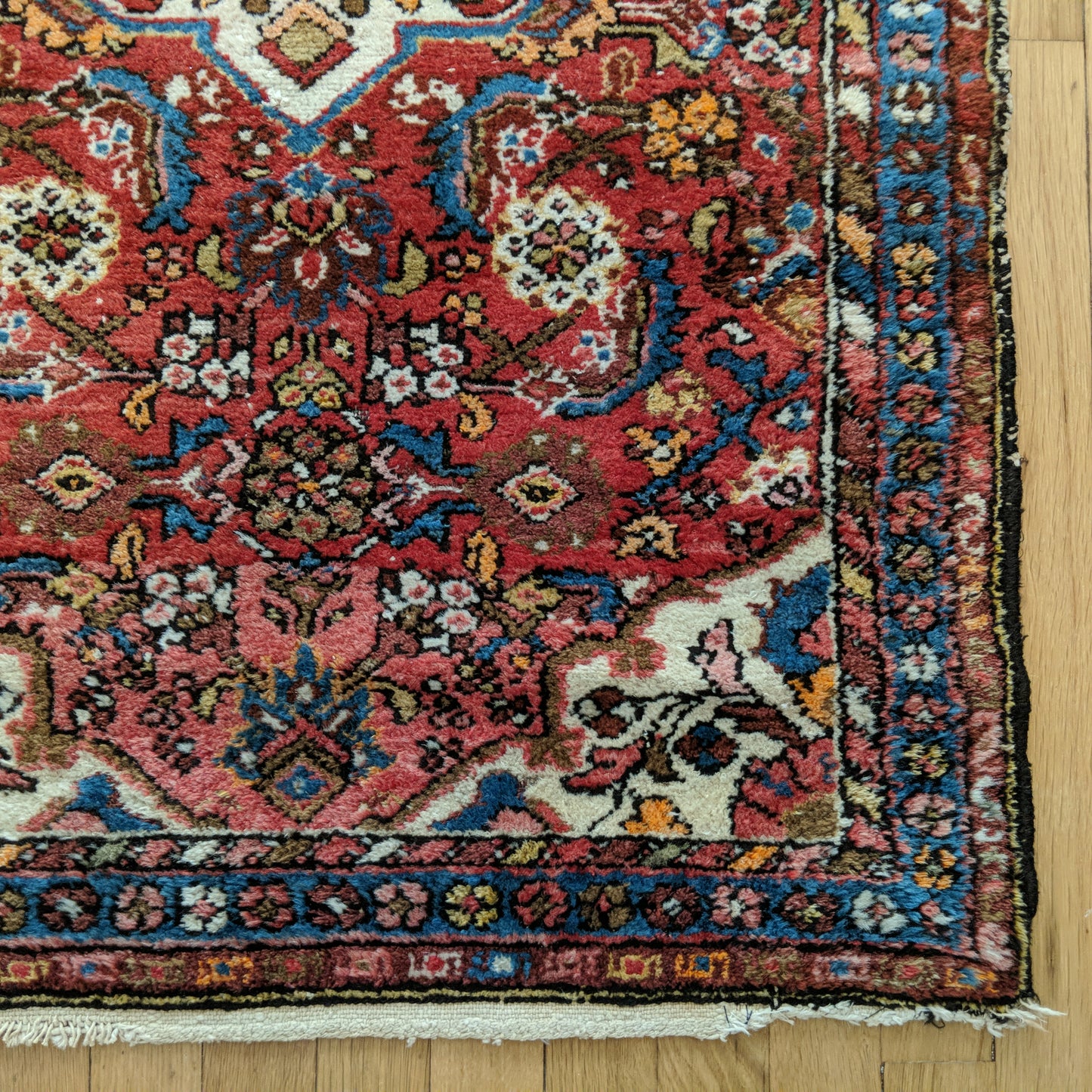 Vintage Rug, 2' 7 x 4' Red