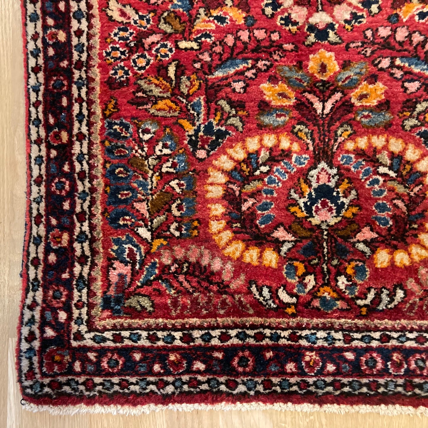 Vintage Rug, 2' 2 x 4' 1 Red