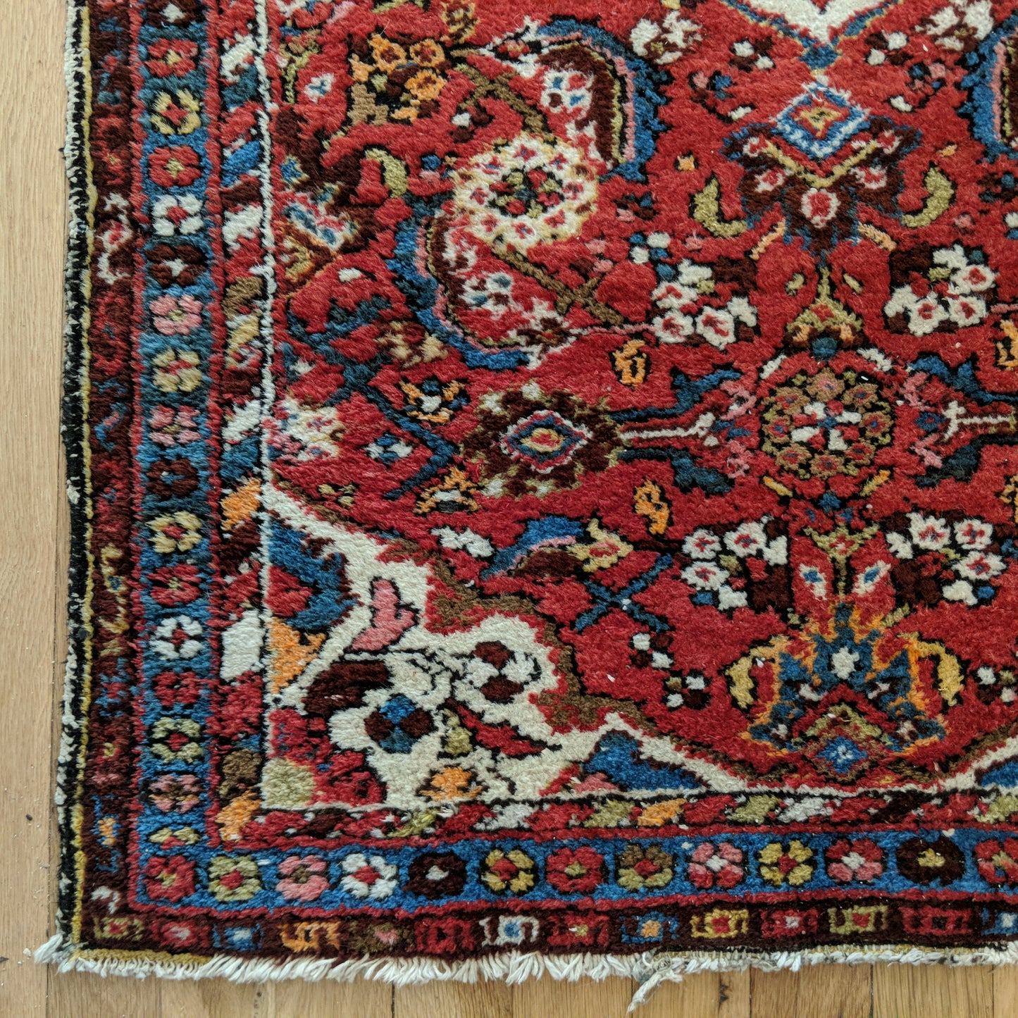 Vintage Rug, 2' 7 x 4' Red