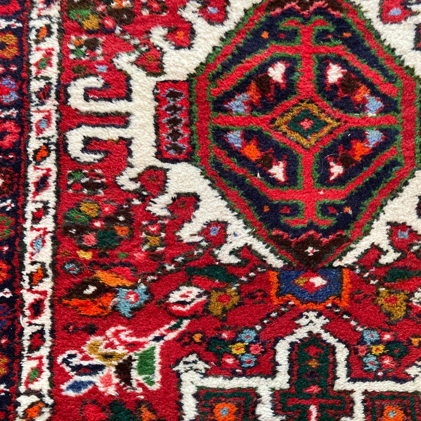 Vintage Rug, 2' 6 x 4' 4 Red