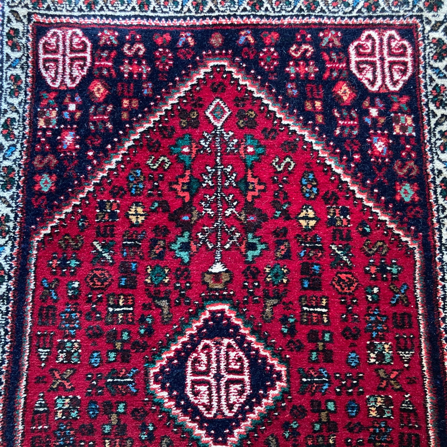 Vintage Rug, 1' 11 x 3' 5 Red