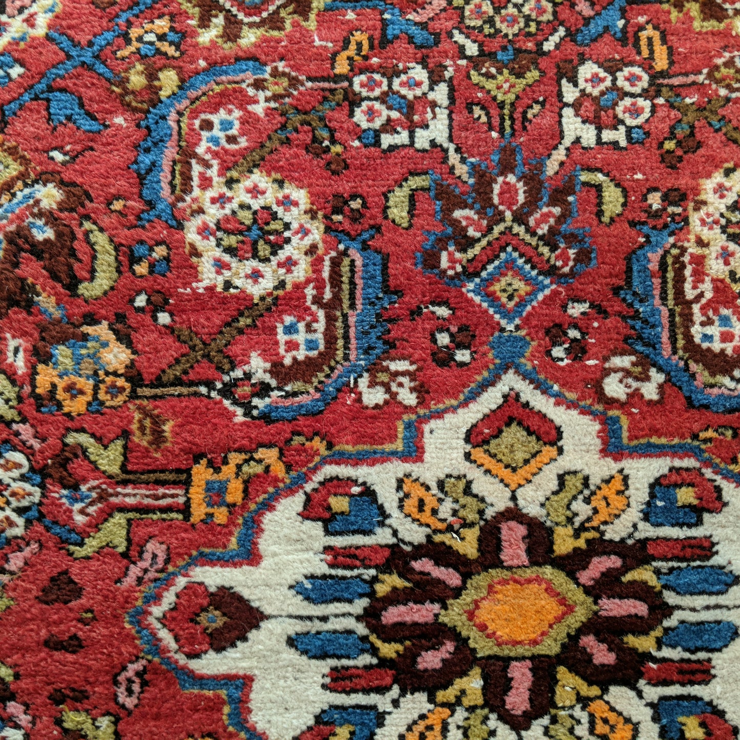 Vintage Rug, 2' 7 x 4' Red