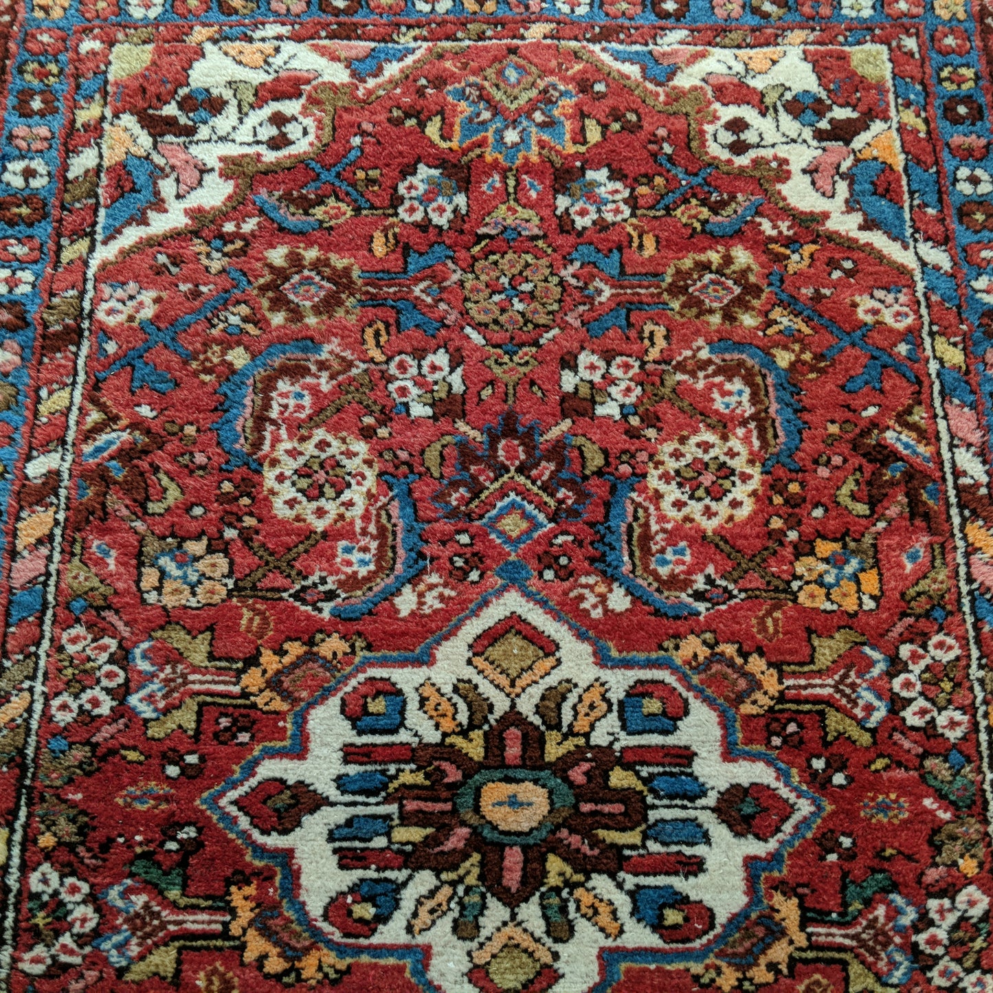 Vintage Rug, 2' 7 x 4' Red