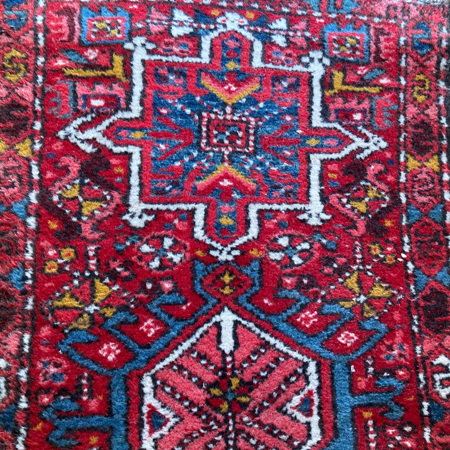 Vintage Rug, 2' x 3' 7 Red