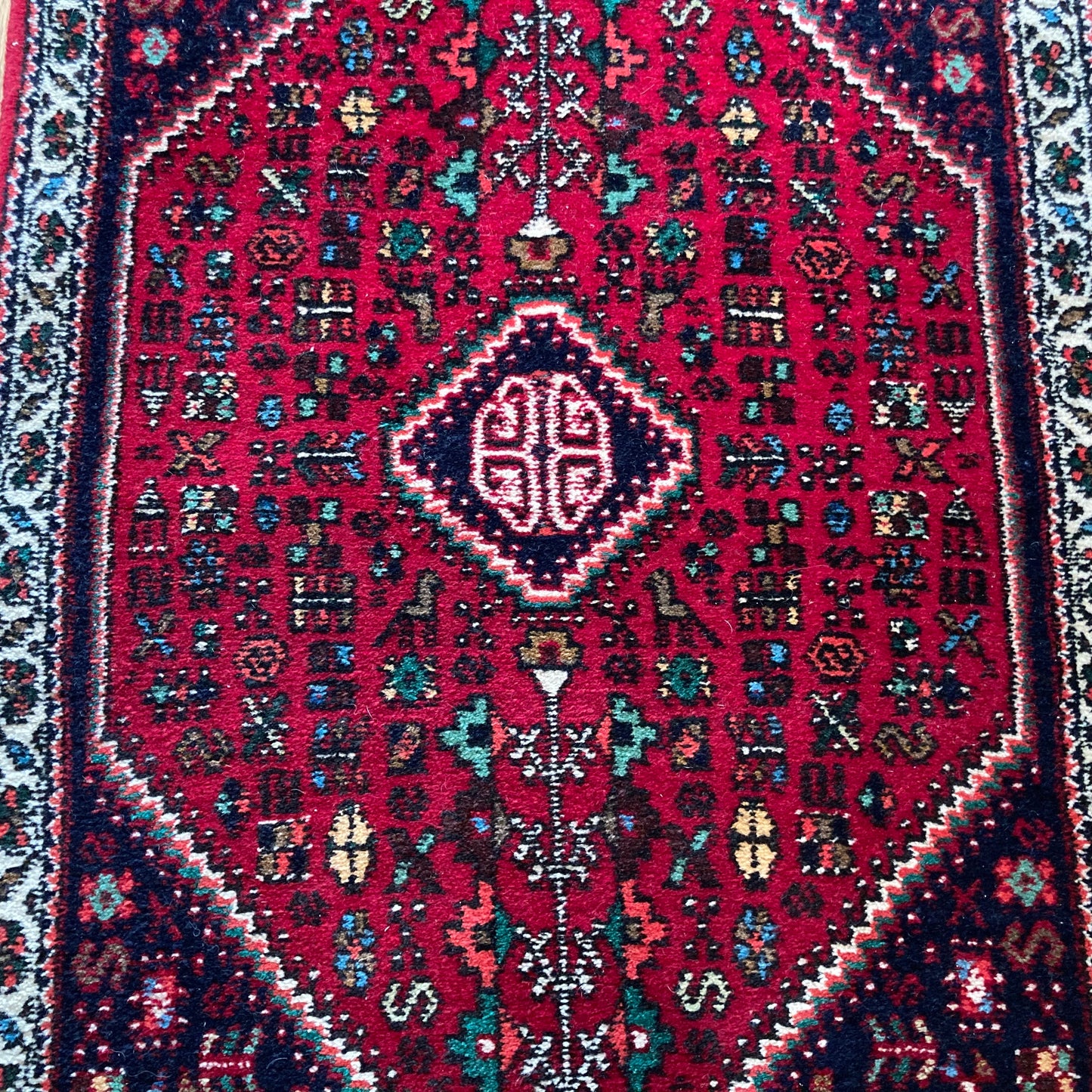 Vintage Rug, 1' 11 x 3' 5 Red