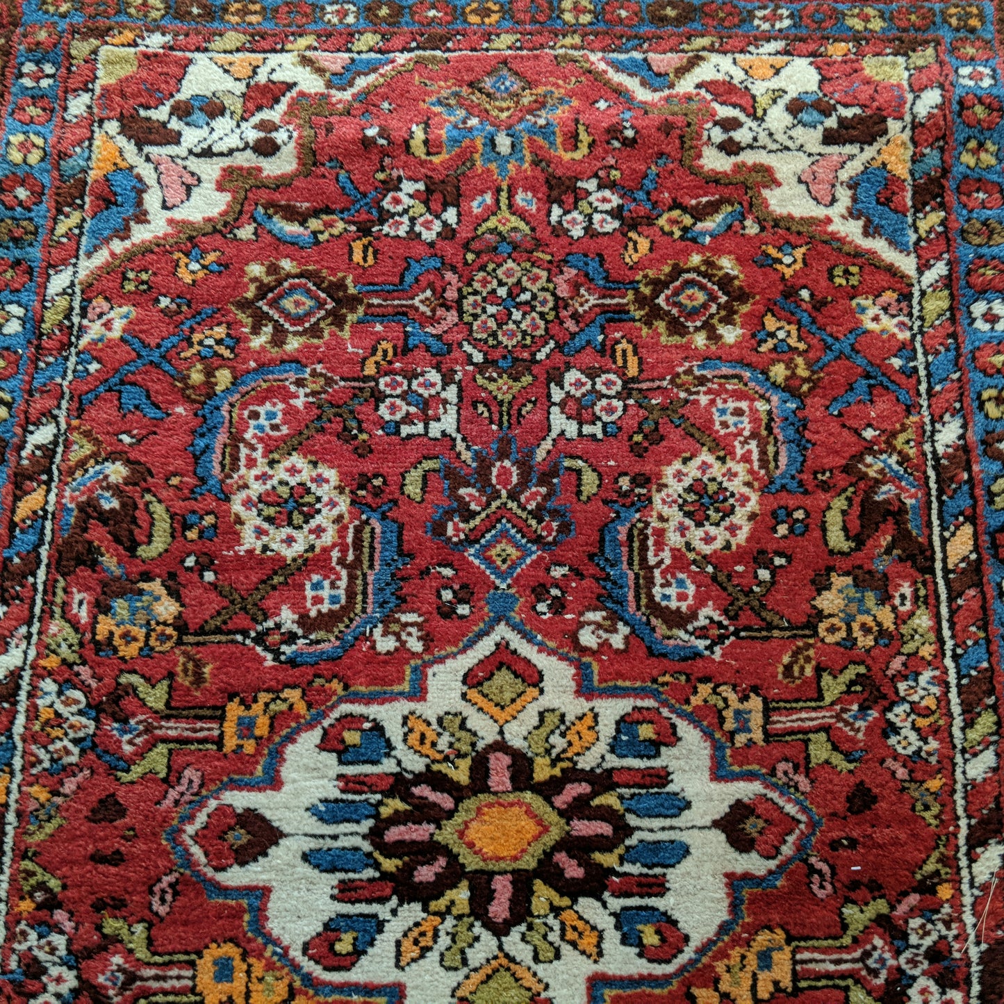 Vintage Rug, 2' 7 x 4' Red