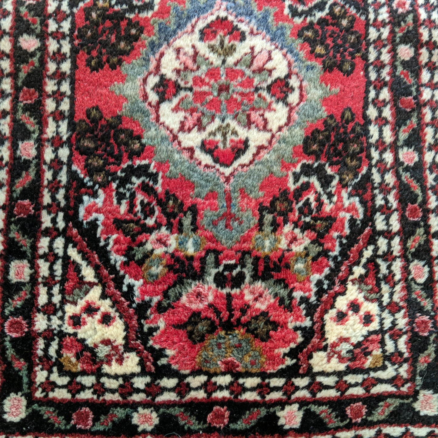 Vintage Rug, 1' 6 x 2' 2 Red