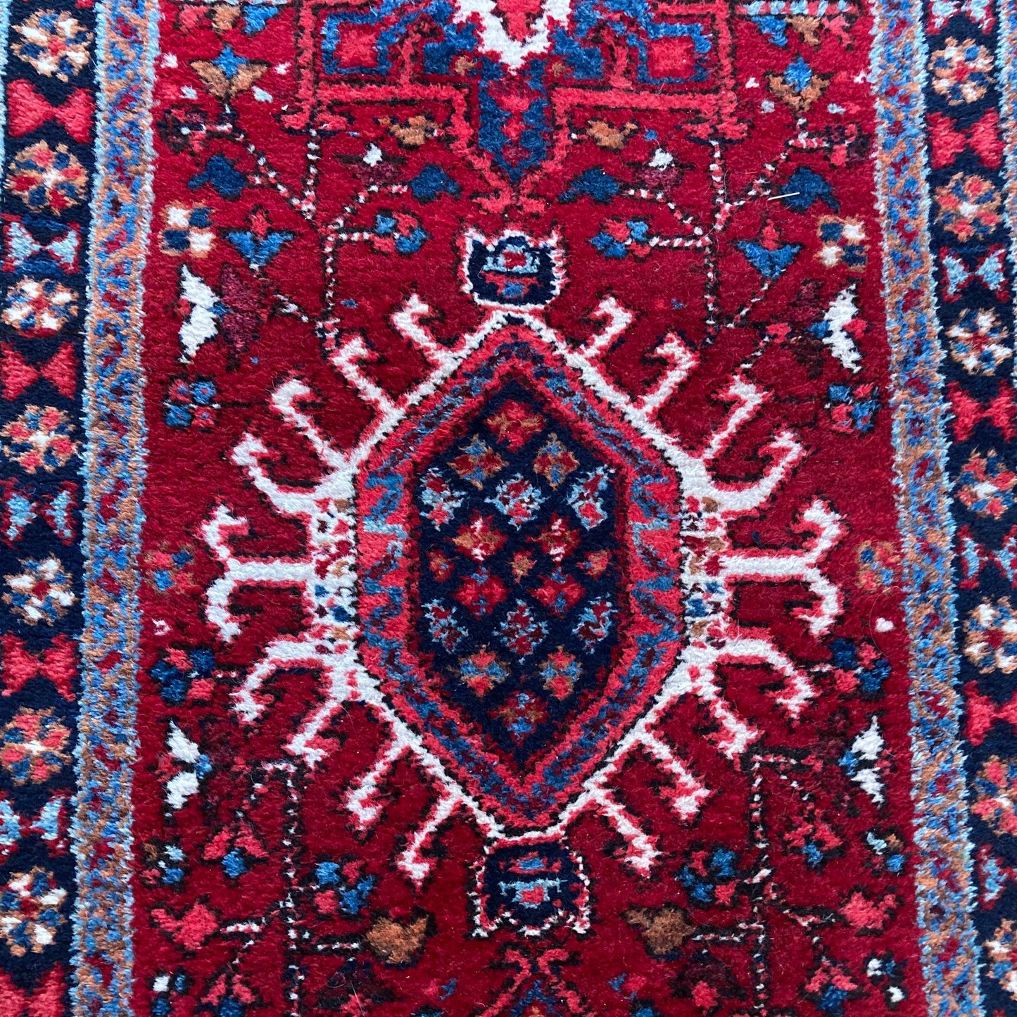 RESERVED Vintage Rug, 2' 6 x 8' 1 Red