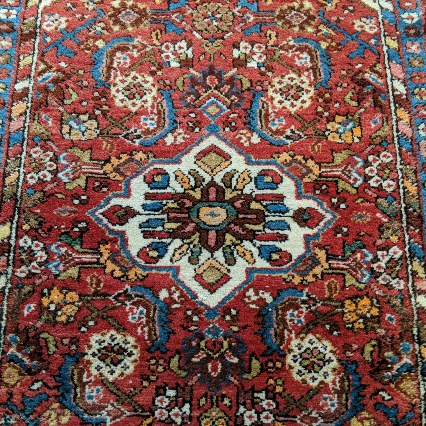 Vintage Rug, 2' 7 x 4' Red