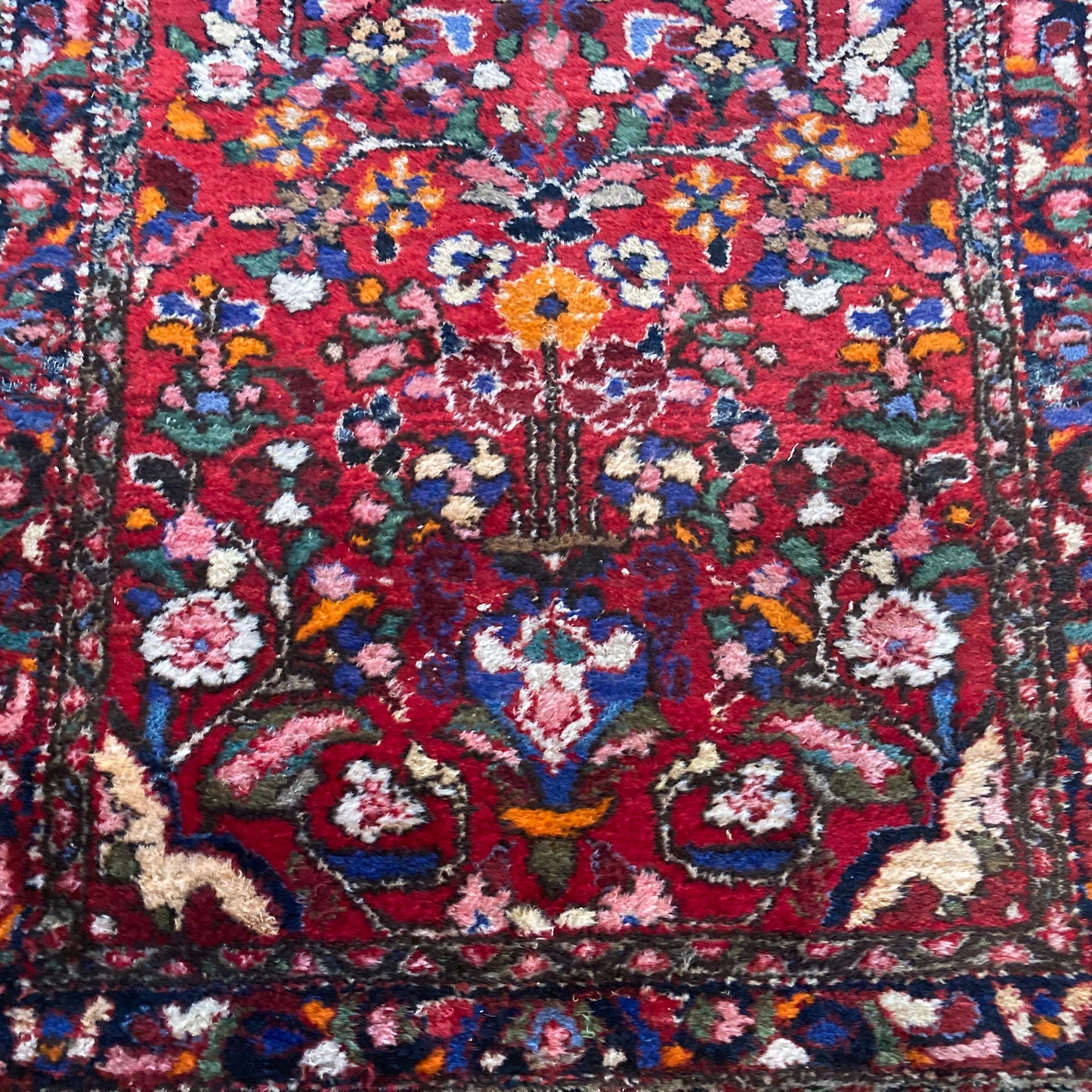 Vintage Rug, 2' 7 x 7' Red