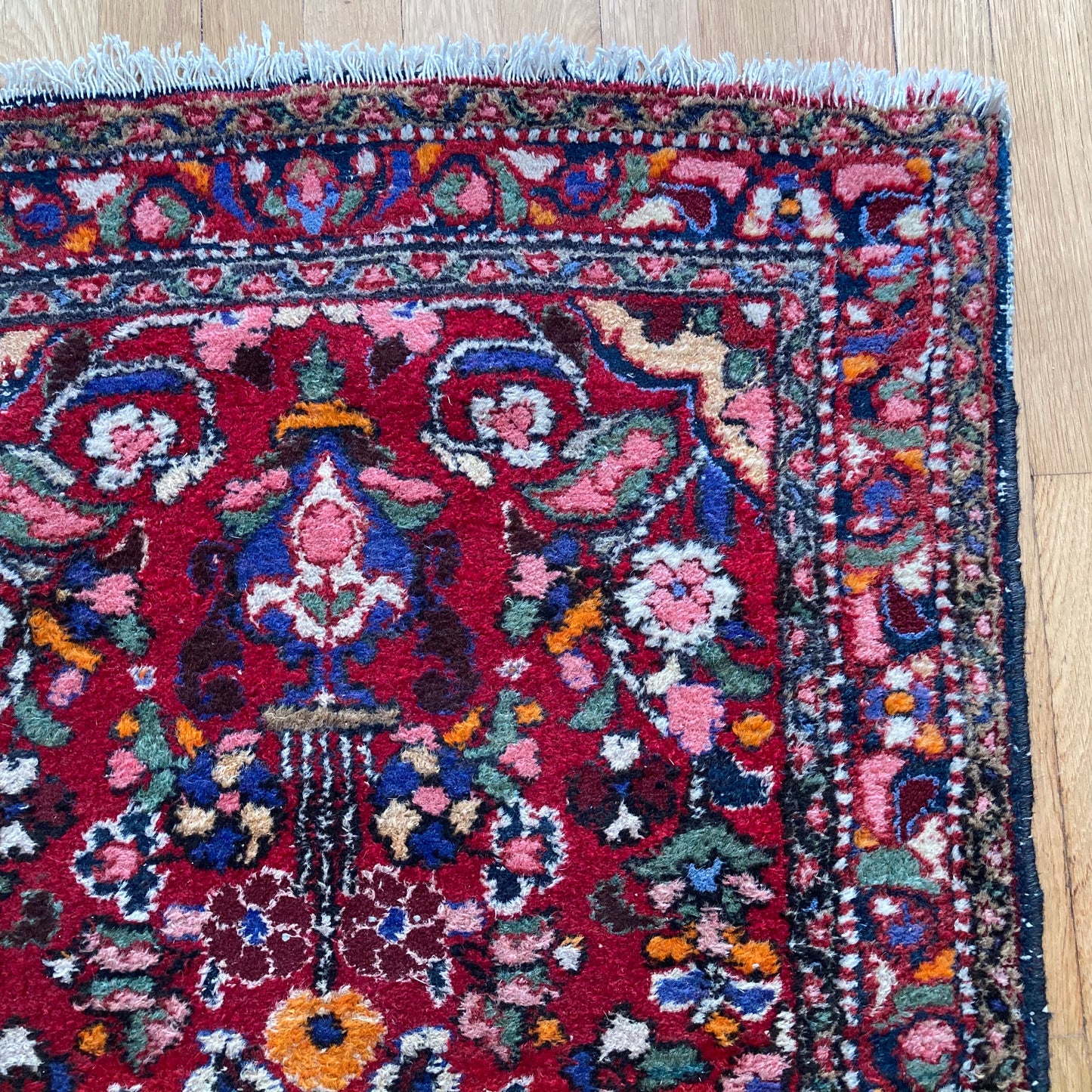 Vintage Rug, 2' 7 x 7' Red