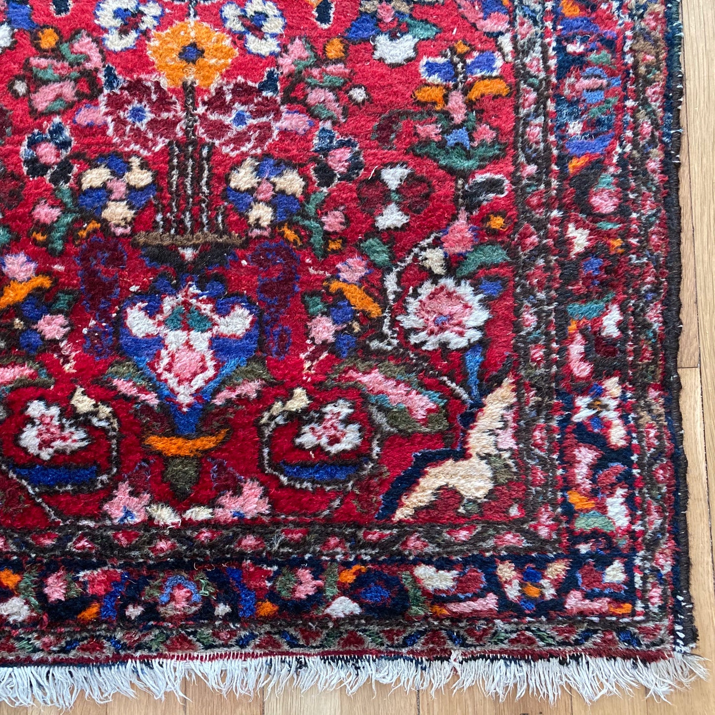 Vintage Rug, 2' 7 x 7' Red