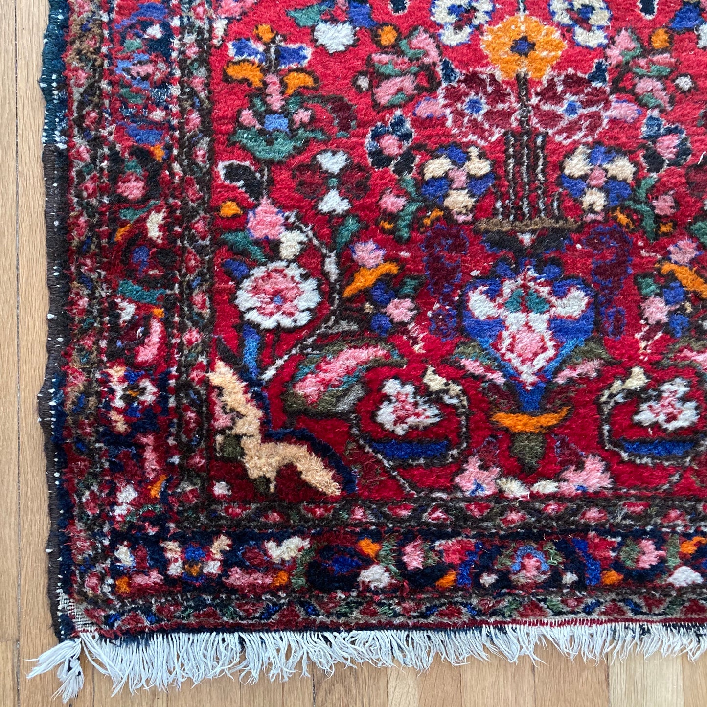 Vintage Rug, 2' 7 x 7' Red