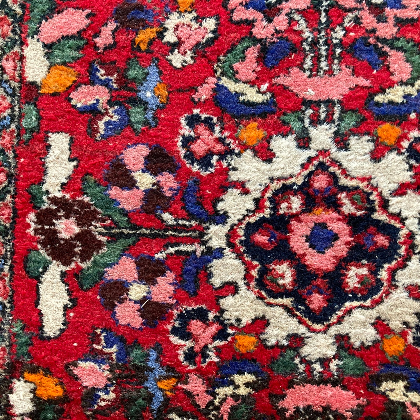 Vintage Rug, 2' 7 x 7' Red