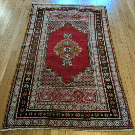 Turkish Rug, 3' 7 x 5' 10 Red - Jessie's Oriental Rugs